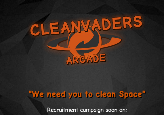 Réalisation du site web pour le jeu Cleanvaders Arcade.