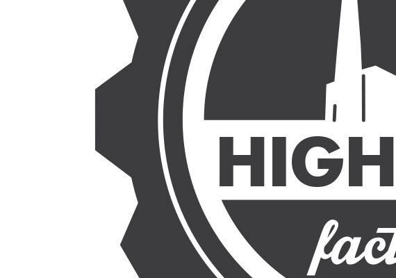 Logotype et déclinaison pour High Five Factory, studio de développement de jeux vidéo sur smartphone et tablette.